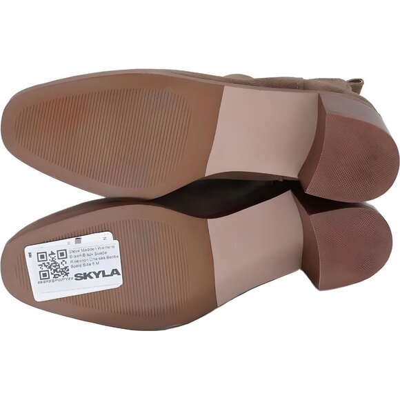 Steve Madden Rhiannon Chelsea Bootie Brown/Black Suede Size 8 M - Picture 6 of 6